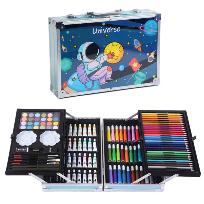 Set de Arte Profesional de 145 Piezas para Niños Maletín