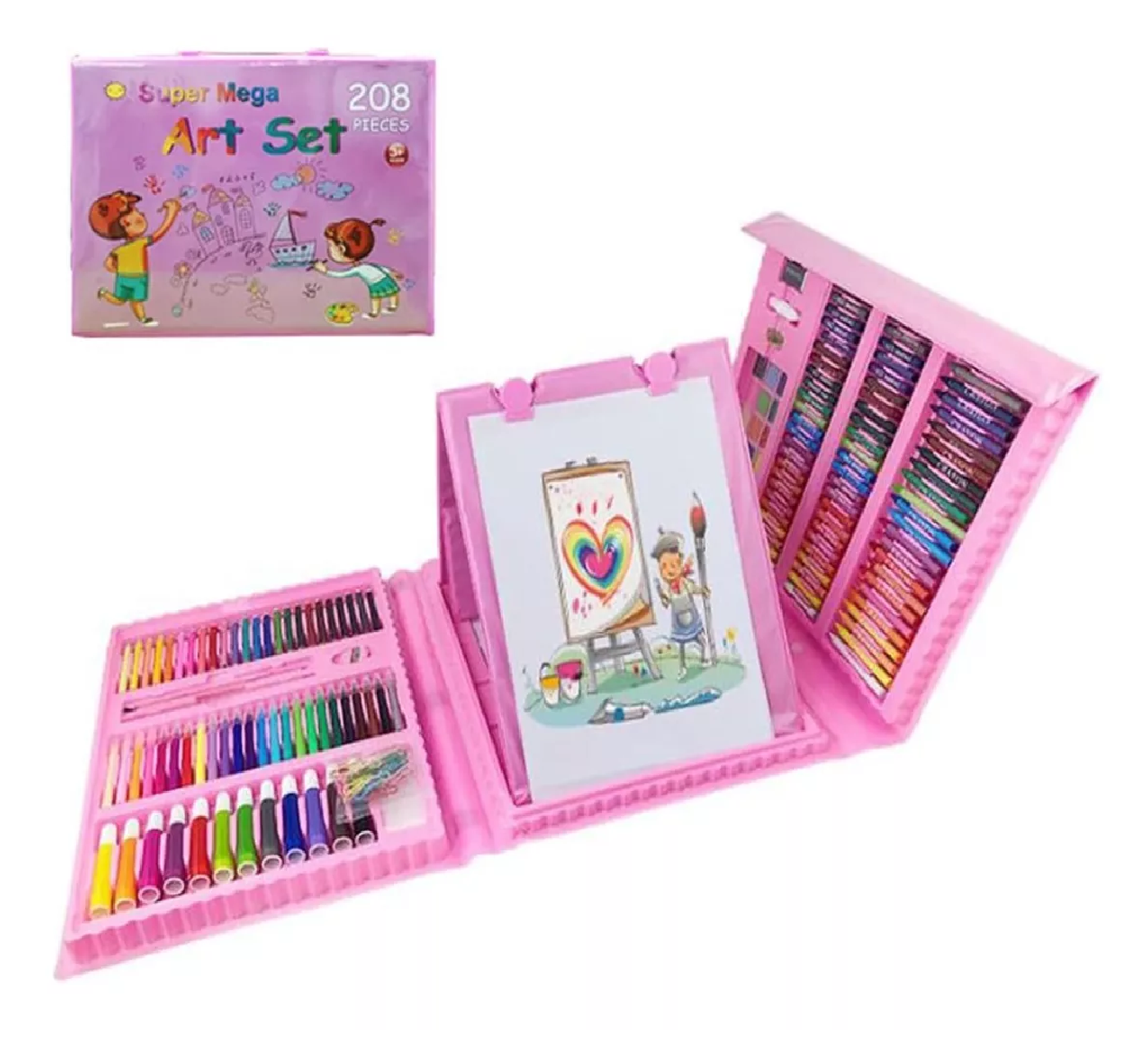 Set De Arte Maleta Niños 208 Piezas