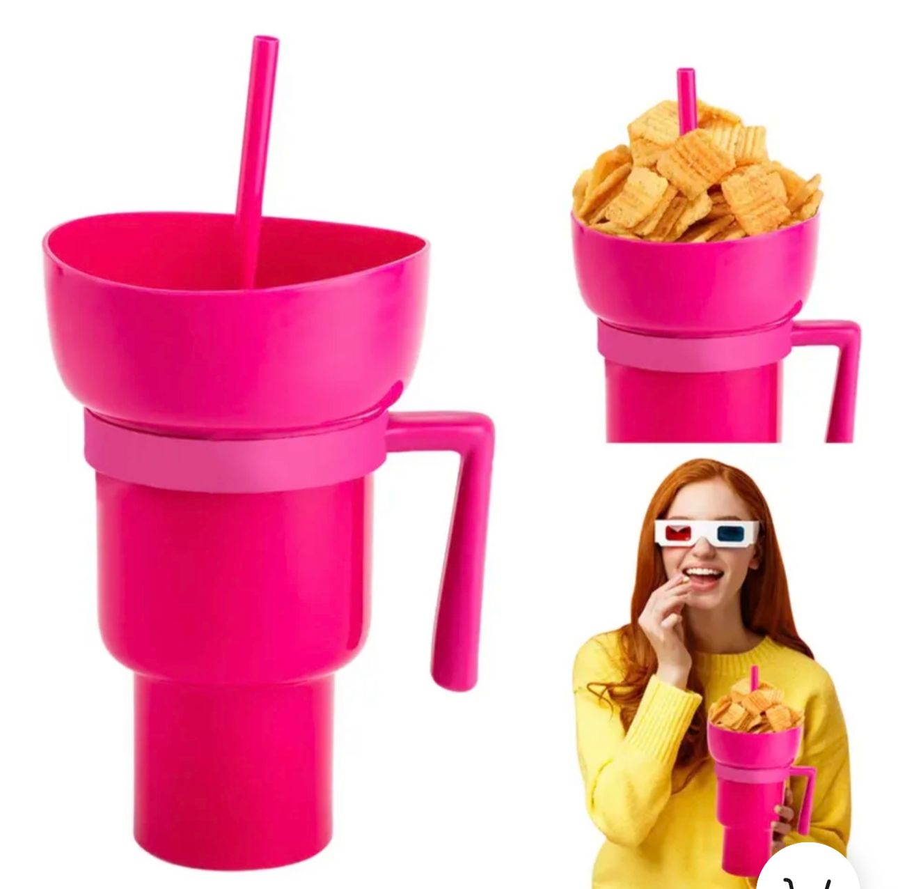 Vaso palomitas o snacks