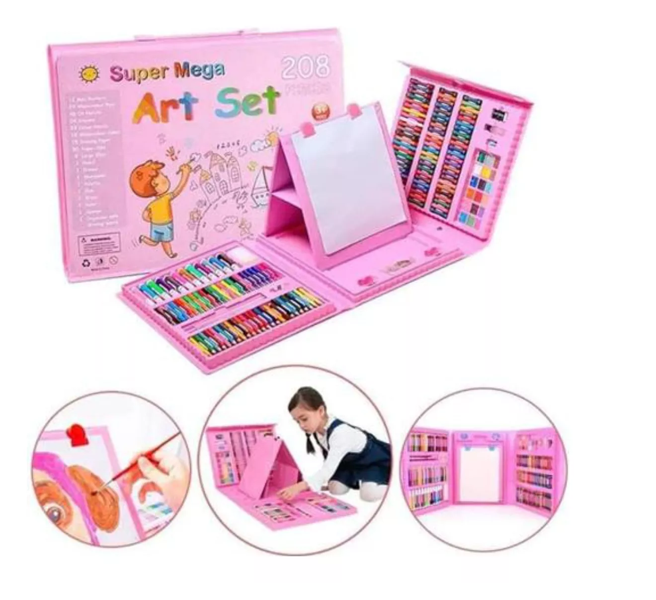 Set De Arte Maleta Niños 208 Piezas